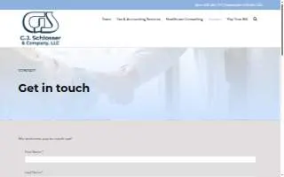 CJ Schlosser & Company website