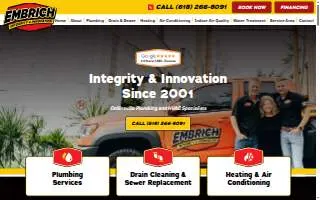 Embrich Plumbing Co. website