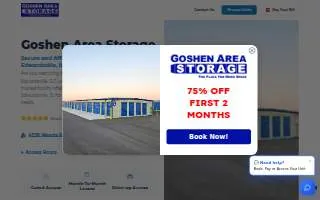 Goshen Area Storage website