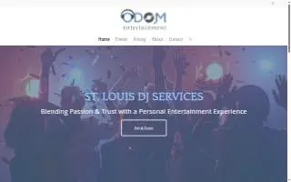 Odom Entertainment of Edwardsville website