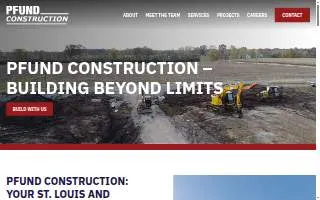 Pfund Construction website