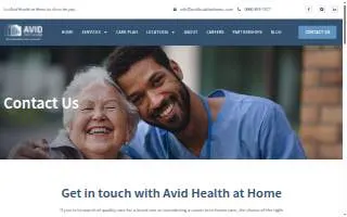 Avid Health at Home of Effingham website