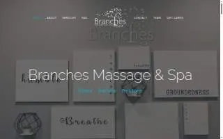 Branches Massage & Spa Inc website