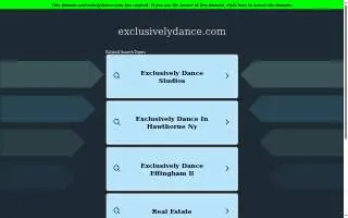Exclusively Dance website