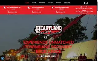 Heartland Towing & Recovery of Effingham website