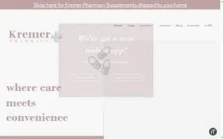 Kremer Pharmacy website
