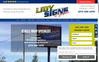Lidy Signs & Graphics website
