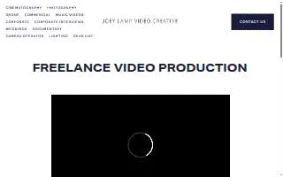 Joey Lamp Video Creative website