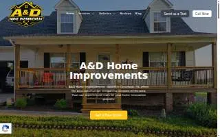 A&D Home Improvement website