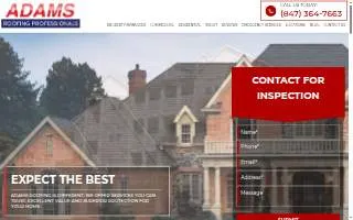 Adams Roofing Professionals, Inc website