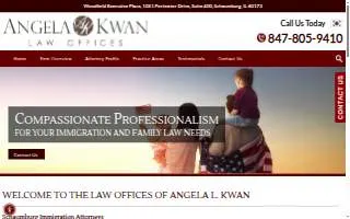Angela Kwan Law Offices of Hanover Park website