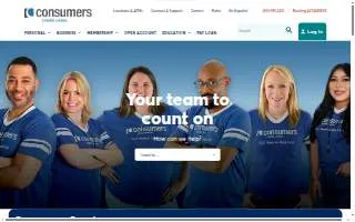 Consumers Credit Union of Kentwood website