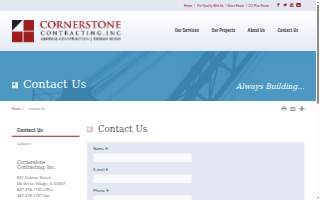Cornerstone Contracting, Inc.