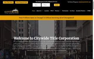 Citywide Title Corporation of Elmhurst website