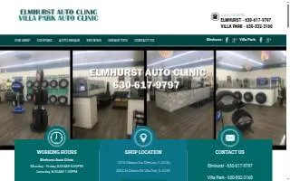 Elmhurst Auto Clinic website