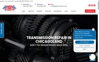 King Transmission Company of Elmhurst website