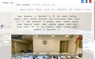 Leah Jewelers website