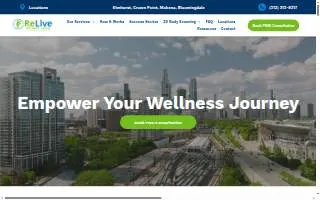 ReLive Weight Loss - Elmhurst website