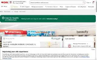 CVS Pharmacy of Elmwood Park website