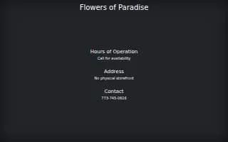 Flowers Of Paradise website