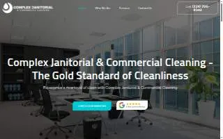 Complex Janitorial & Commercial Cleaning website