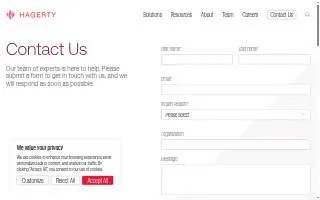 Hagerty Consulting website