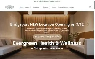 Evergreen Health & Wellness website