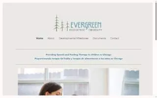 Evergreen Pediatric Therapy website