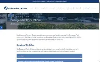 Healthonomic Primary Care - Evergreen Park website