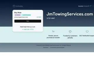 JM Towing Services of Evergreen Park website