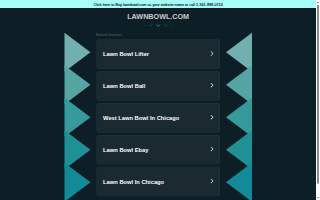 Lawn Bowl