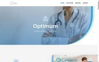 Optimum Home Health Care, Inc website