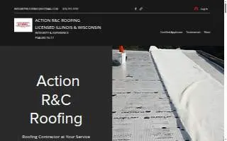 Action R&C Roofing website