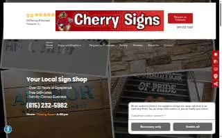 Cherry Signs website