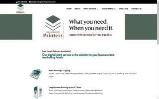 Exchange Street Printery website