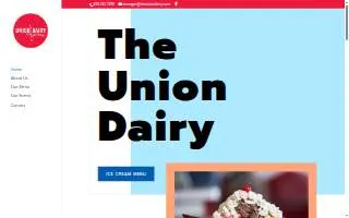 Union Dairy website