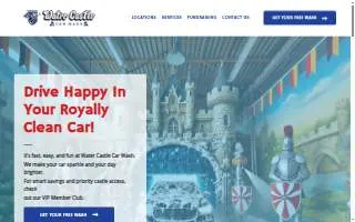 Water Castle Car Wash of Freeport website