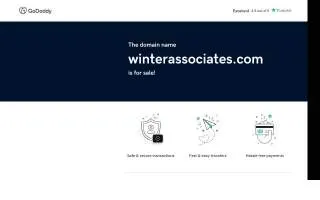 Winter & Associates website