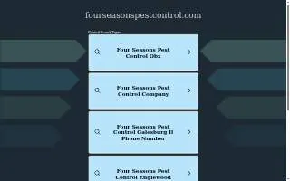 Four Seasons Pest Control website