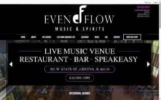 EvenFlow Music & Spirits website