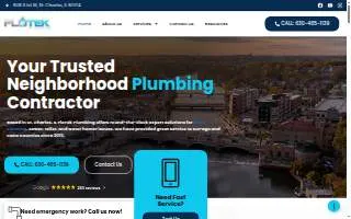Flotek Plumbing of Geneva website