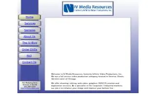 Infinite Video Productions website