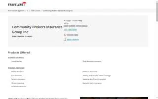 Community Brokers Insurance website
