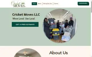 Cricket Moves LLC website