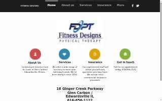 Fitness Designs Physical Therapy website