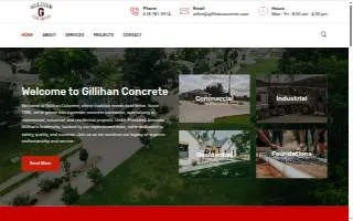 Gillihan Concrete website