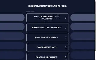 Integrity Staffing Solutions of Fort Lee website