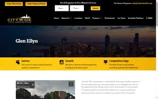 Citywide Title Corporation of Glen Ellyn website