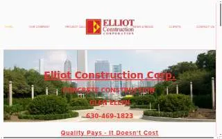 Elliot Construction Corporation website