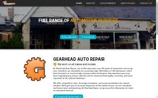 Gearhead Auto Repair Inc website
